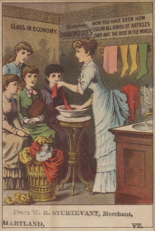 Gyémántfestékek (színes litho) reklámja alkotó: American School