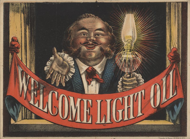 A Welcome Light Oil reklámja alkotó: American School
