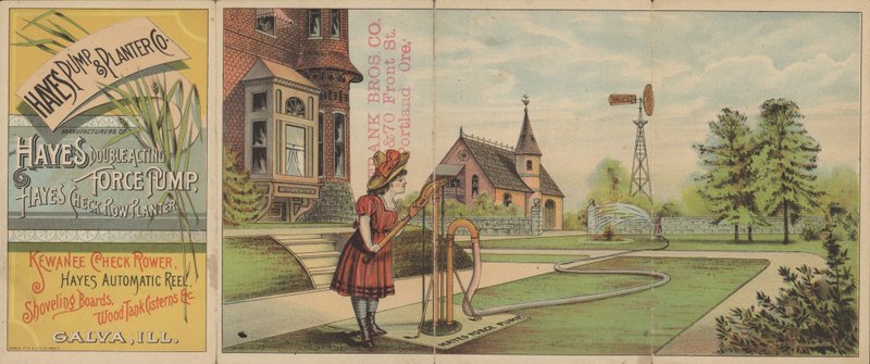 A Hayes Pump and Planter Company reklámja (színes litó) alkotó: American School