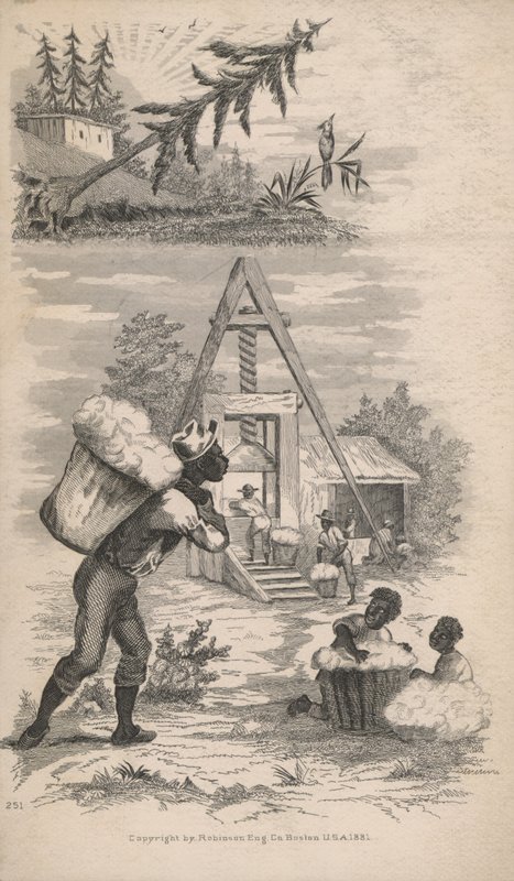 Afro-amerikaiak, akik egy gyapotüzemben dolgoznak alkotó: American School