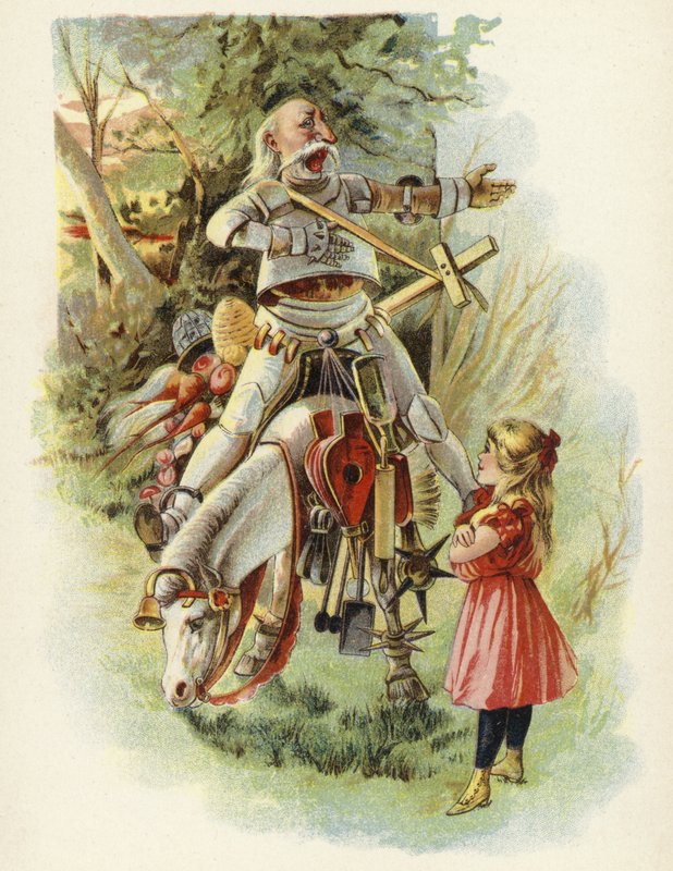 Alice és a fehér lovag alkotó: American School