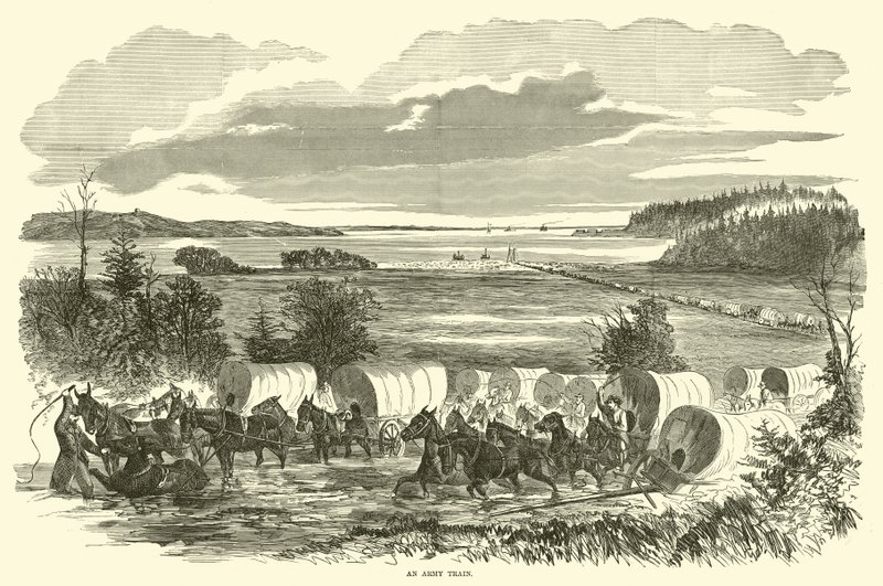 Egy katonai vonat, 1862. november alkotó: American School