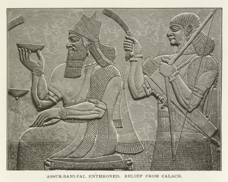 Assur-bani-pal trónolt, megkönnyebbülés Calachtól alkotó: American School