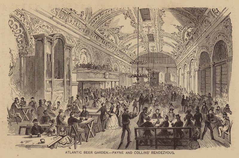 Atlanti sörkert, Payne és Collins randevúja (metszet) alkotó: American School