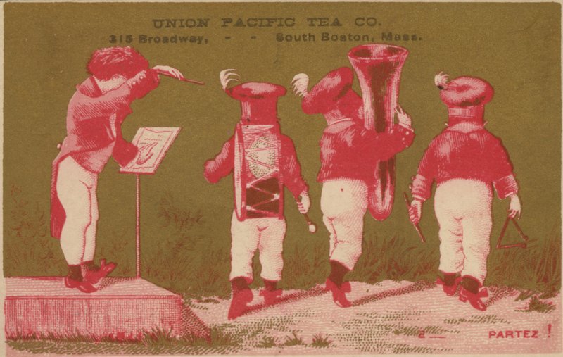 Zenekar, az Union Pacific Tea Co reklámozása, Dél-Boston alkotó: American School