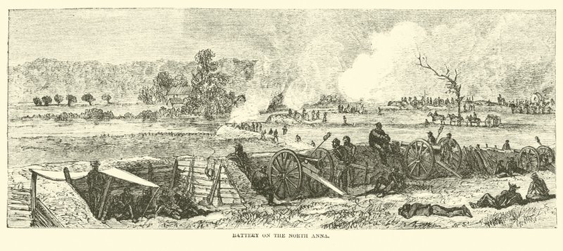 Battery on the North Anna, 1864. május alkotó: American School