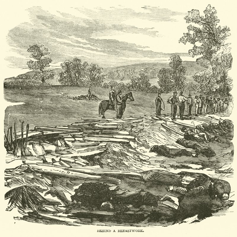 Egy mellvéd mögött, 1862. szeptember alkotó: American School
