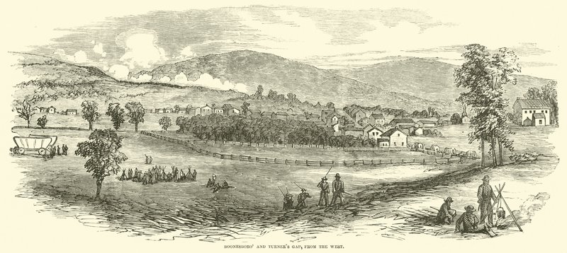 Boonesboro és Turners Gap, Nyugatról, 1862. szeptember alkotó: American School