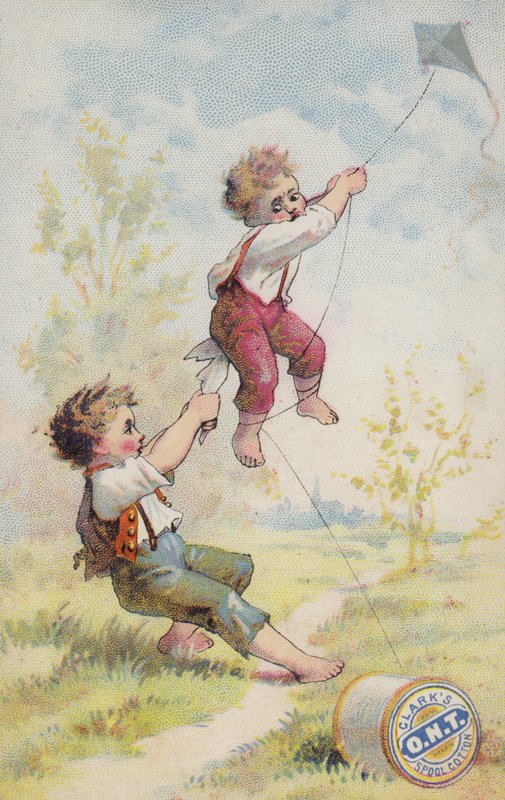 Fiúk Repülő Kite Bajban alkotó: American School