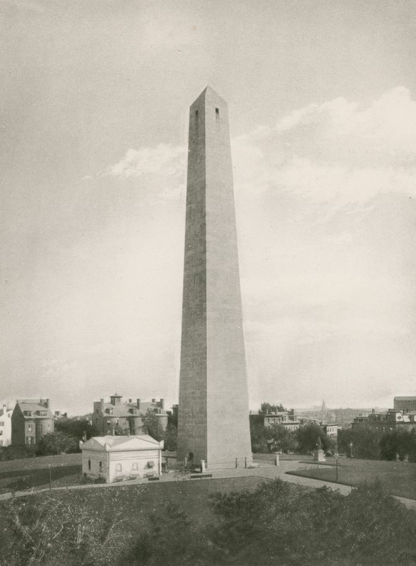 Bunker Hill emlékmű (fotogravír) alkotó: American School