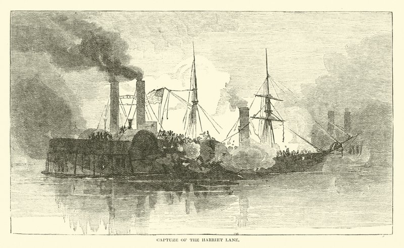 A Harriet Lane elfoglalása, 1863. január alkotó: American School