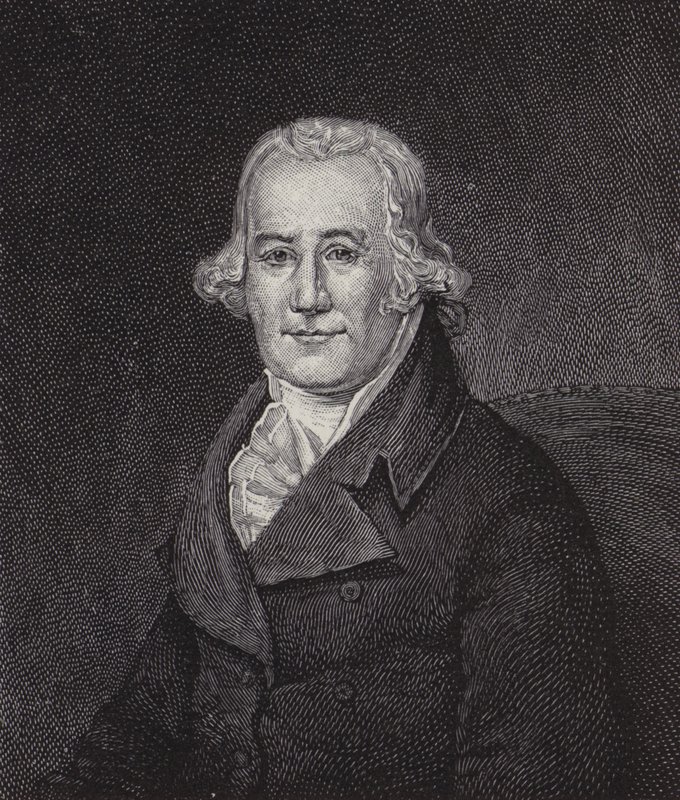 Caspar Wistar amerikai orvos és anatómus (metszet) alkotó: American School