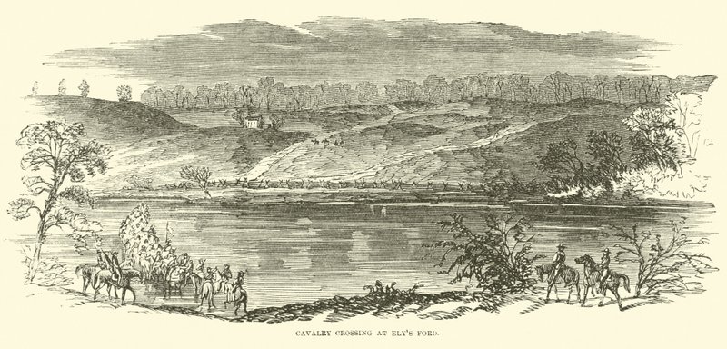 Lovassági átkelő Elys Fordnál, 1863. január-április alkotó: American School