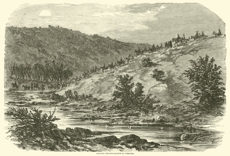 Lovassági felderítés Virginiában, 1862. szeptember alkotó: American School
