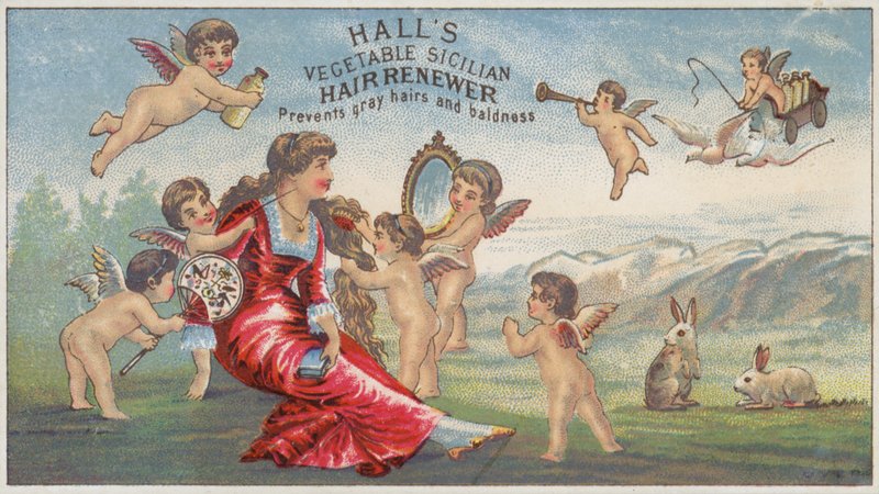 Kerubok kefélik a hölgyek haját alkotó: American School