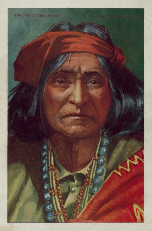 Chief Thunderbird (színes litó) alkotó: American School