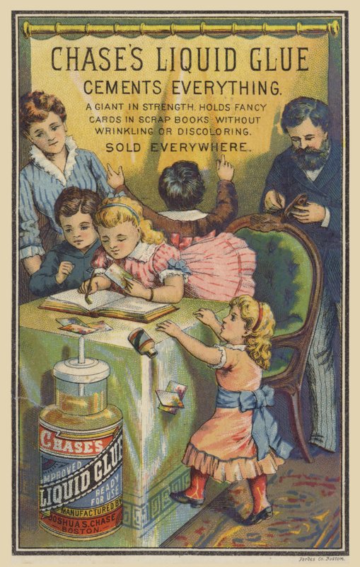 Gyermekek kártyákat ragasztanak a Scrapbookba alkotó: American School