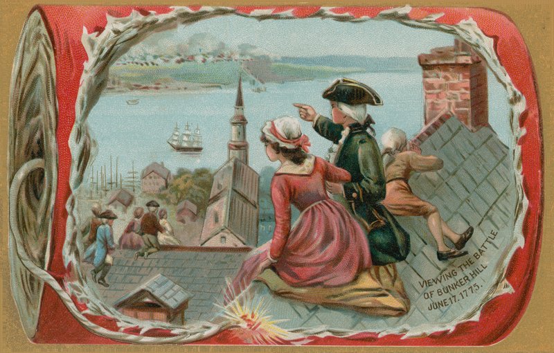 Gyerekek a Bunker Hill-i csatában, 1775. június 17-én alkotó: American School