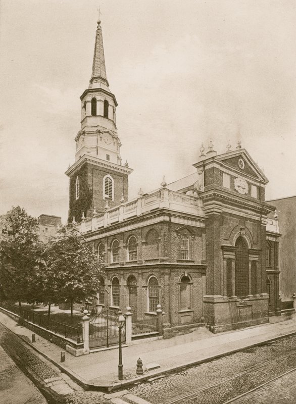 Christ Church, Philadelphia (mélynyomás) alkotó: American School