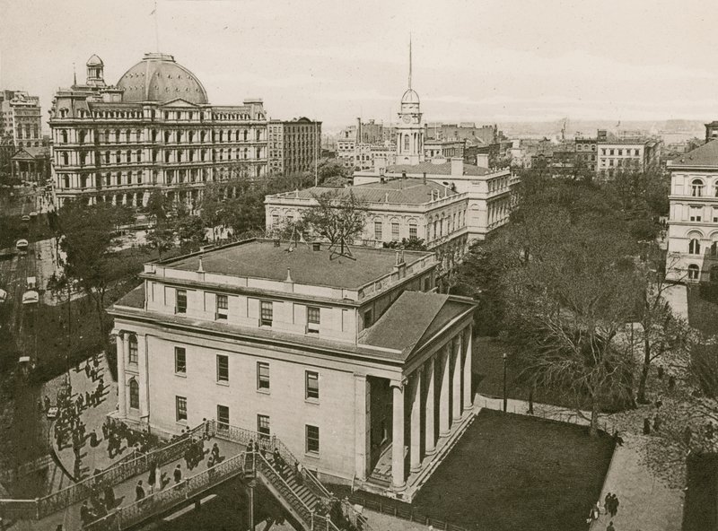 Városháza Park, NY (fotogravír) alkotó: American School