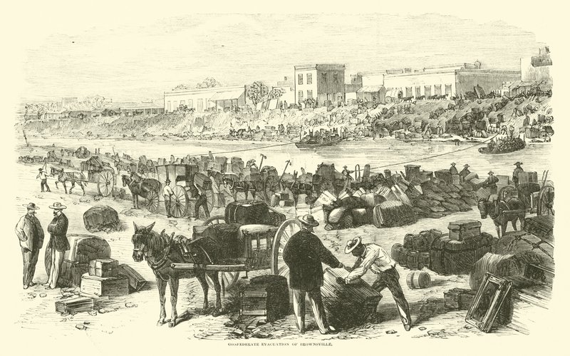 Brownsville konföderációs evakuálása, 1863. november alkotó: American School