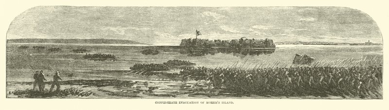 Morriss-sziget konföderációs evakuálása, 1863. szeptember alkotó: American School