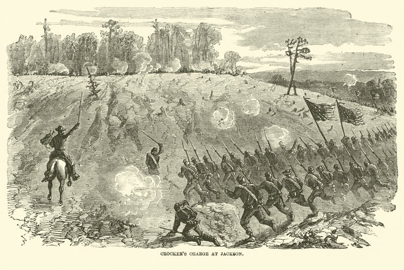 Crockers vádemelés Jacksonban, 1863. május alkotó: American School