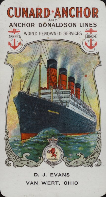 Cunard hajó - Aquitania alkotó: American School