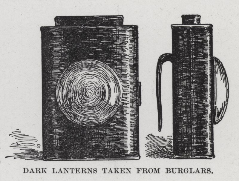 Sötét lámpások a betörőktől (litho) alkotó: American School