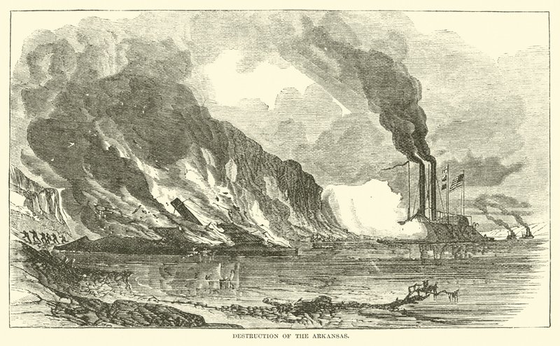 Arkansas elpusztítása, 1862. július alkotó: American School