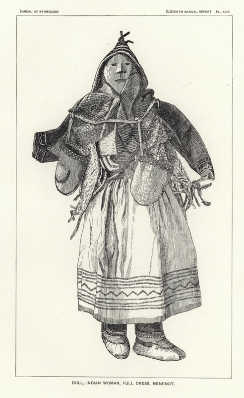 Baba, indiai nő, teljes ruha, Nenenot alkotó: American School