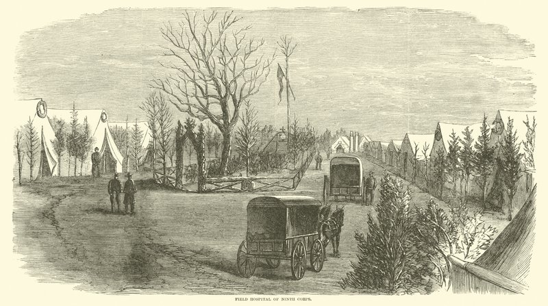 Kilencedik hadtest tábori kórháza, 1865. március alkotó: American School