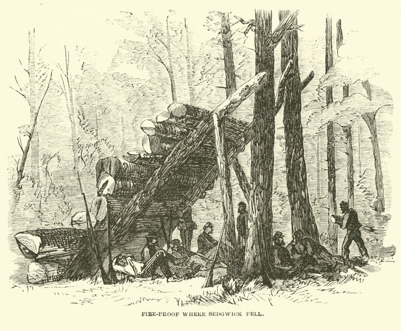 Tűzálló, ahol Sedgwick elesett, 1864. május alkotó: American School
