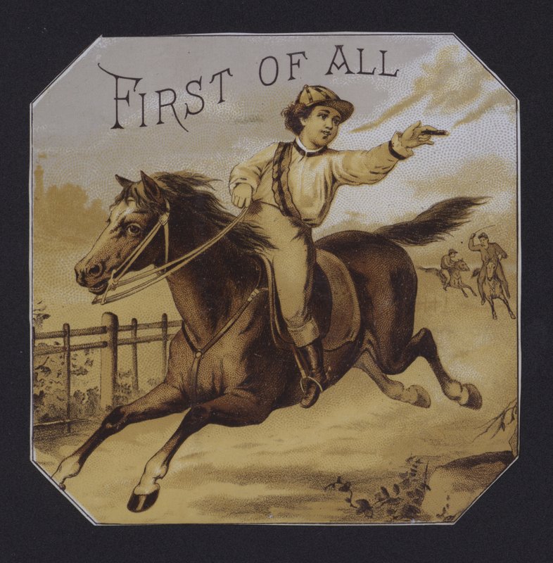Mindenekelőtt szivarcímke (chromolitho) alkotó: American School