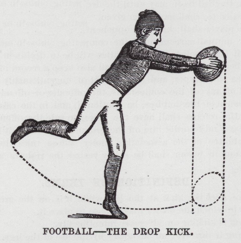 Football, the Drop Kick (metszet) alkotó: American School