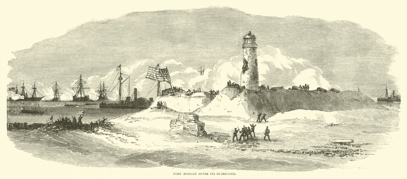 Fort Morgan a feladása után, 1864 augusztusában alkotó: American School