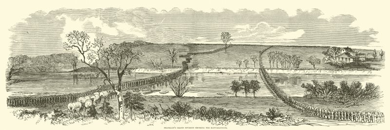 Franklins Nagy Hadosztály átkel a Rappahannockon, 1862. december alkotó: American School