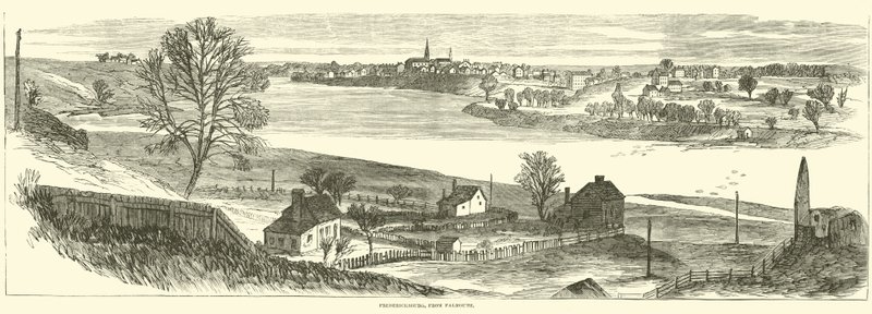 Fredericksburg, Falmouthból, 1862. november alkotó: American School
