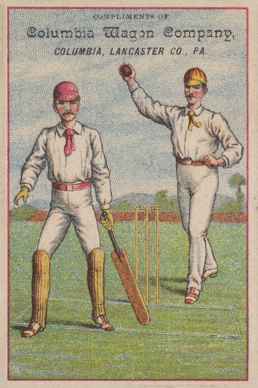 Krikettjáték (chromolitho) alkotó: American School