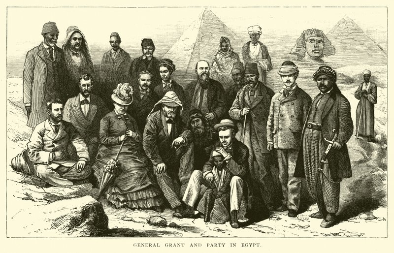 Grant tábornok és párt Egyiptomban alkotó: American School