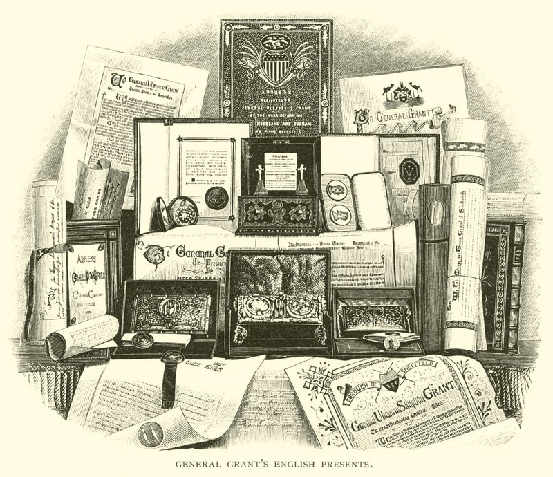 General Grants angol ajándékokat ad alkotó: American School