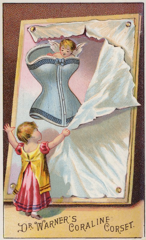 Lány nézi a fűzőképet alkotó: American School
