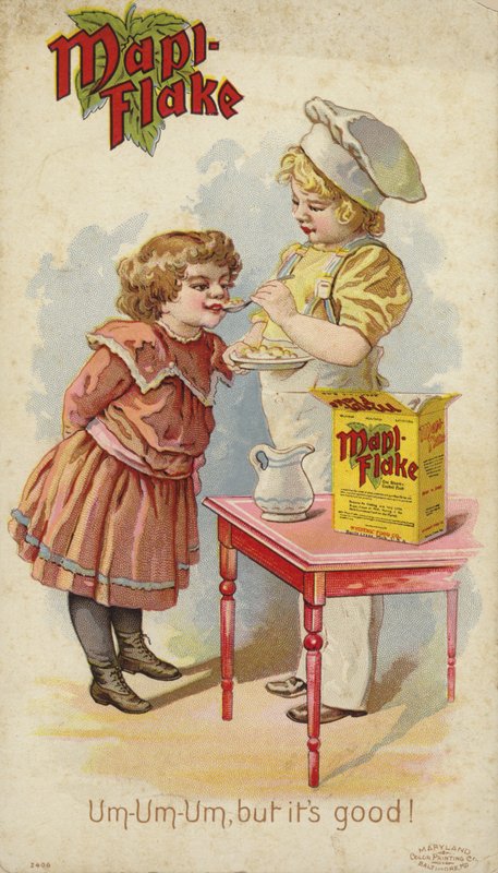 Lány eszik Mapi Flake-et alkotó: American School