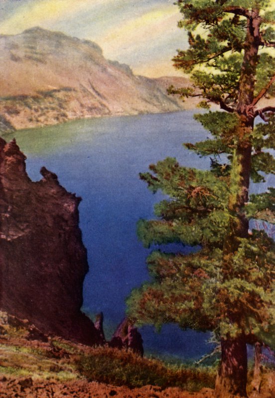 Glacier Nemzeti Park (színes litho) alkotó: American School