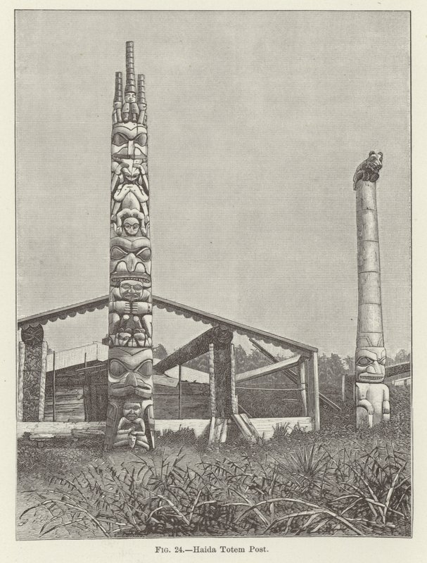 Haida Totem Post alkotó: American School