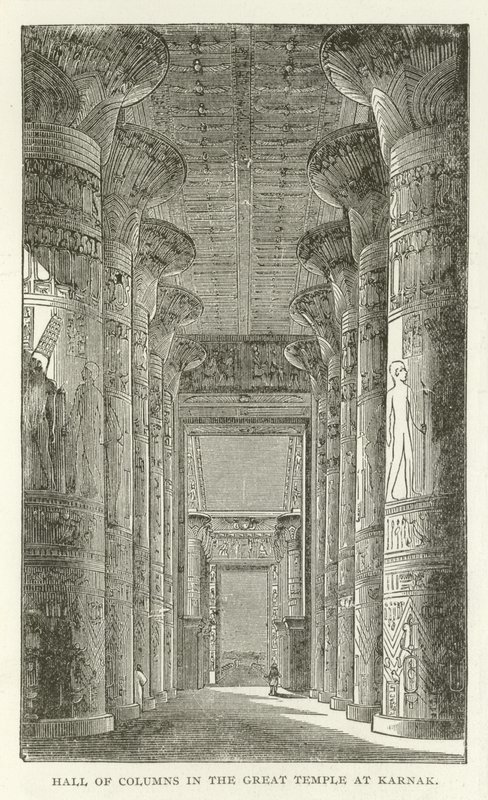 Oszlopok csarnoka a karnaki nagy templomban alkotó: American School