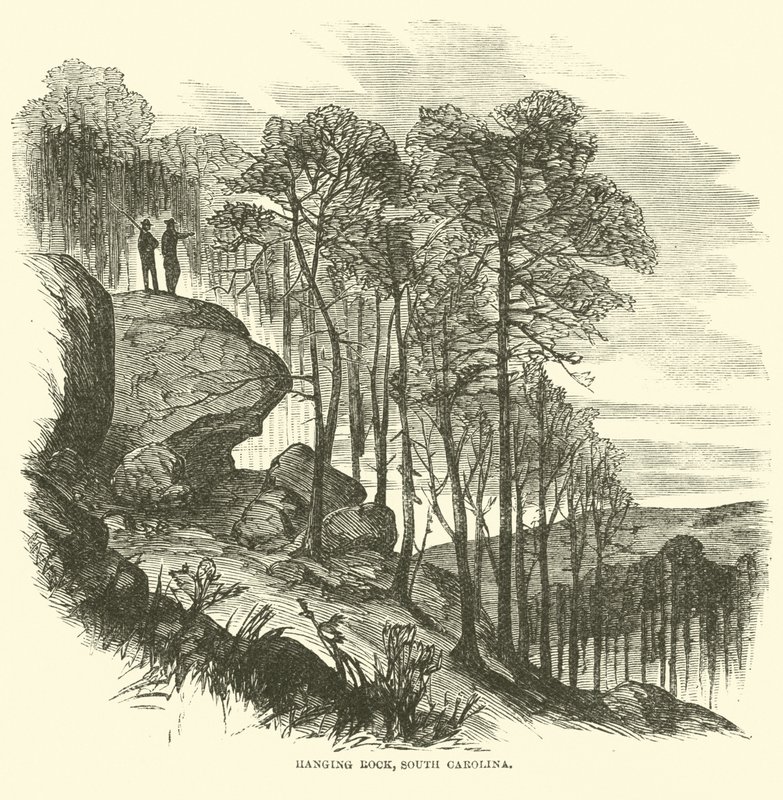 Hanging Rock, Dél-Karolina, 1865. február alkotó: American School