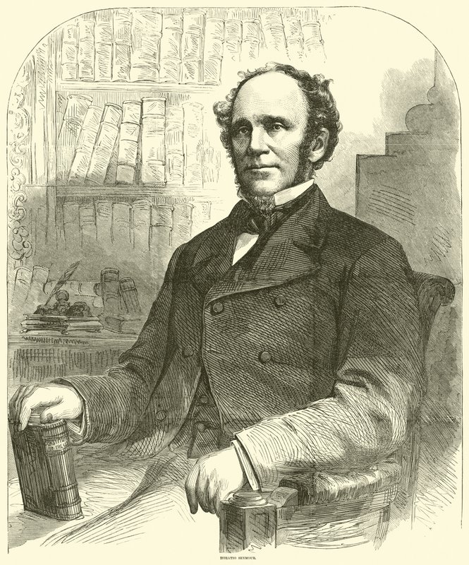 Horatio Seymour, 1863. július alkotó: American School
