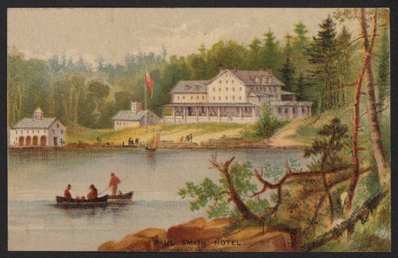 Hotel Trade Card (színes gravírozás) alkotó: American School