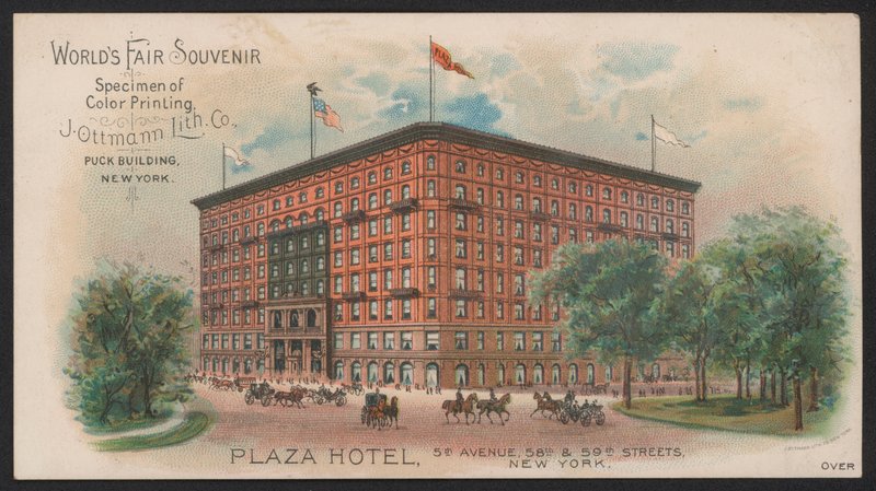 Hotel Trade Card (színes gravírozás) alkotó: American School